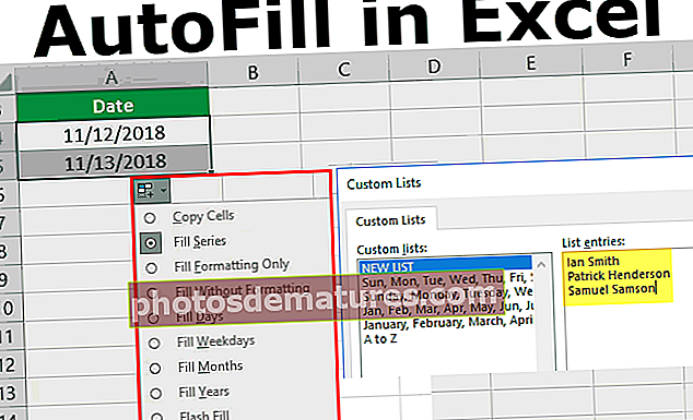 AutoFill sa Excel