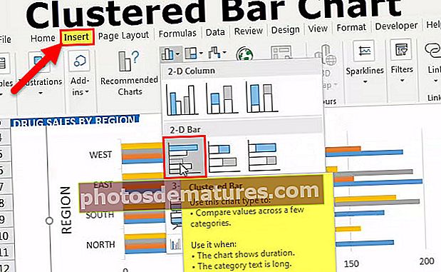 Clustered Bar Chart sa Excel