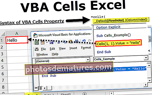 Mga VBA Cell