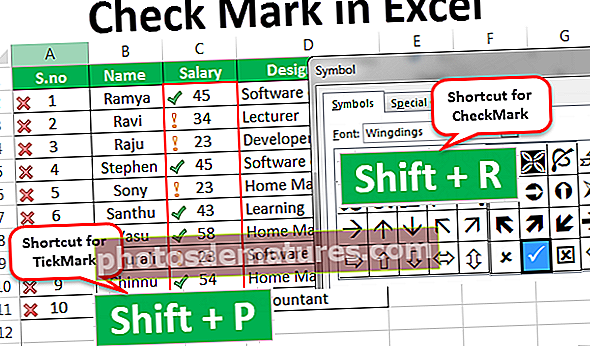 Suriin ang Markahan sa Excel