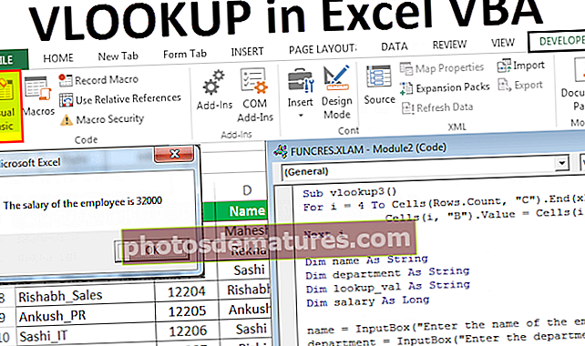 VLookup sa VBA Excel