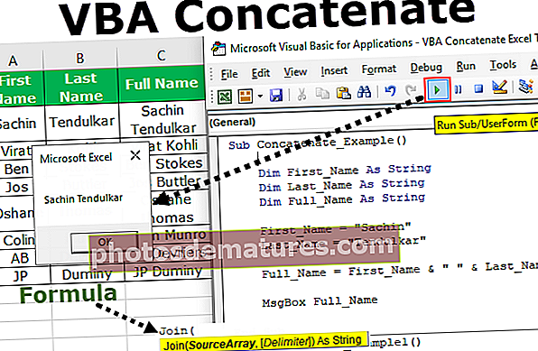Concatenació de VBA